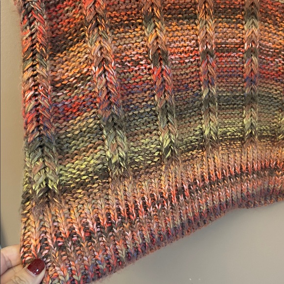 Evereve Jobie Multicolor Ombré Sweater Knit Wool Blend Mock Neck Tank Size L - Picture 5 of 9